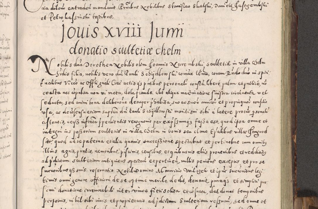 Zdjęcie nr 130 dla obiektu archiwalnego: Acta actorum causarum tam diffinitivarum quam interloquutoriarum sententiarum decretorum obligationum quietatorum constuorum pro reverendum coram Reverendo Domino Alberto Nininski Custode Sandecensis Canonico et Archipresbitero Viccarioque in Spiritualibus ac Officiali Generali Cracoviensis ad Annum Domini Millesimum Qumgentesimum Septuagentesimum Nonum cuius Judictio septima Pontificat SS. nostri Domini Gregory pp. tredecimi Anno septimo inchoantur faliciter