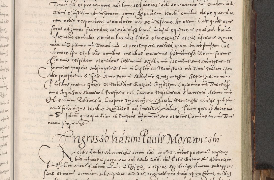 Zdjęcie nr 126 dla obiektu archiwalnego: Acta actorum causarum tam diffinitivarum quam interloquutoriarum sententiarum decretorum obligationum quietatorum constuorum pro reverendum coram Reverendo Domino Alberto Nininski Custode Sandecensis Canonico et Archipresbitero Viccarioque in Spiritualibus ac Officiali Generali Cracoviensis ad Annum Domini Millesimum Qumgentesimum Septuagentesimum Nonum cuius Judictio septima Pontificat SS. nostri Domini Gregory pp. tredecimi Anno septimo inchoantur faliciter