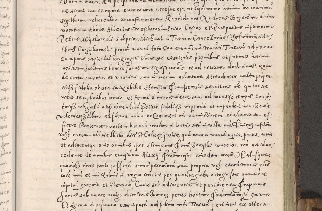 Zdjęcie nr 124 dla obiektu archiwalnego: Acta actorum causarum tam diffinitivarum quam interloquutoriarum sententiarum decretorum obligationum quietatorum constuorum pro reverendum coram Reverendo Domino Alberto Nininski Custode Sandecensis Canonico et Archipresbitero Viccarioque in Spiritualibus ac Officiali Generali Cracoviensis ad Annum Domini Millesimum Qumgentesimum Septuagentesimum Nonum cuius Judictio septima Pontificat SS. nostri Domini Gregory pp. tredecimi Anno septimo inchoantur faliciter
