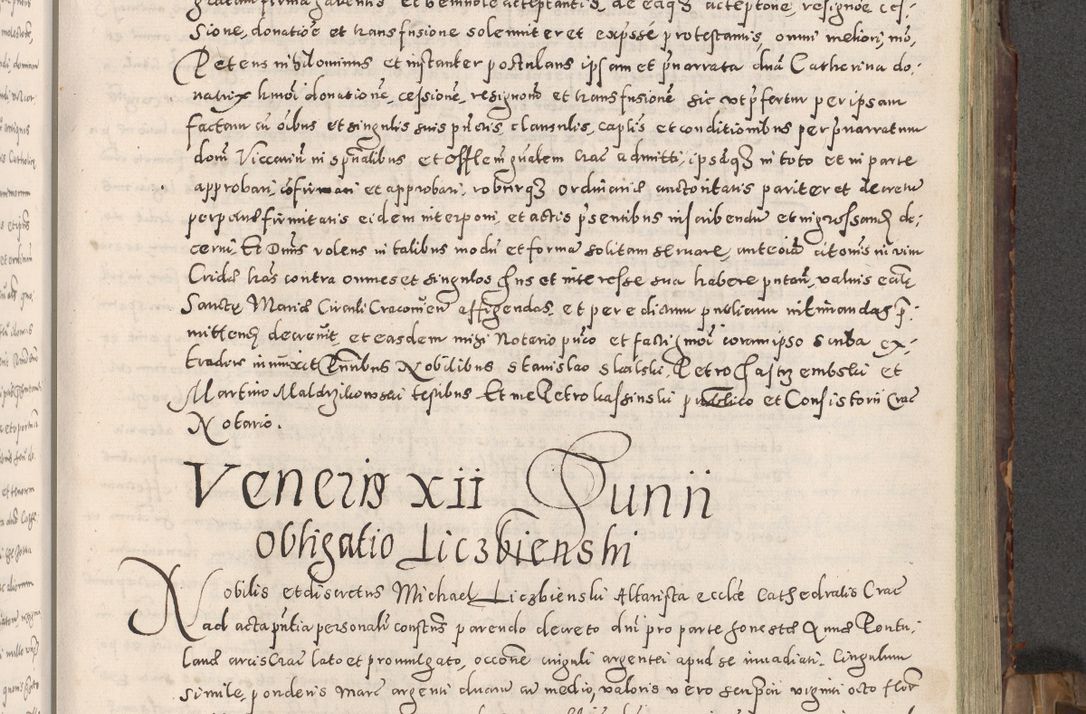 Zdjęcie nr 122 dla obiektu archiwalnego: Acta actorum causarum tam diffinitivarum quam interloquutoriarum sententiarum decretorum obligationum quietatorum constuorum pro reverendum coram Reverendo Domino Alberto Nininski Custode Sandecensis Canonico et Archipresbitero Viccarioque in Spiritualibus ac Officiali Generali Cracoviensis ad Annum Domini Millesimum Qumgentesimum Septuagentesimum Nonum cuius Judictio septima Pontificat SS. nostri Domini Gregory pp. tredecimi Anno septimo inchoantur faliciter