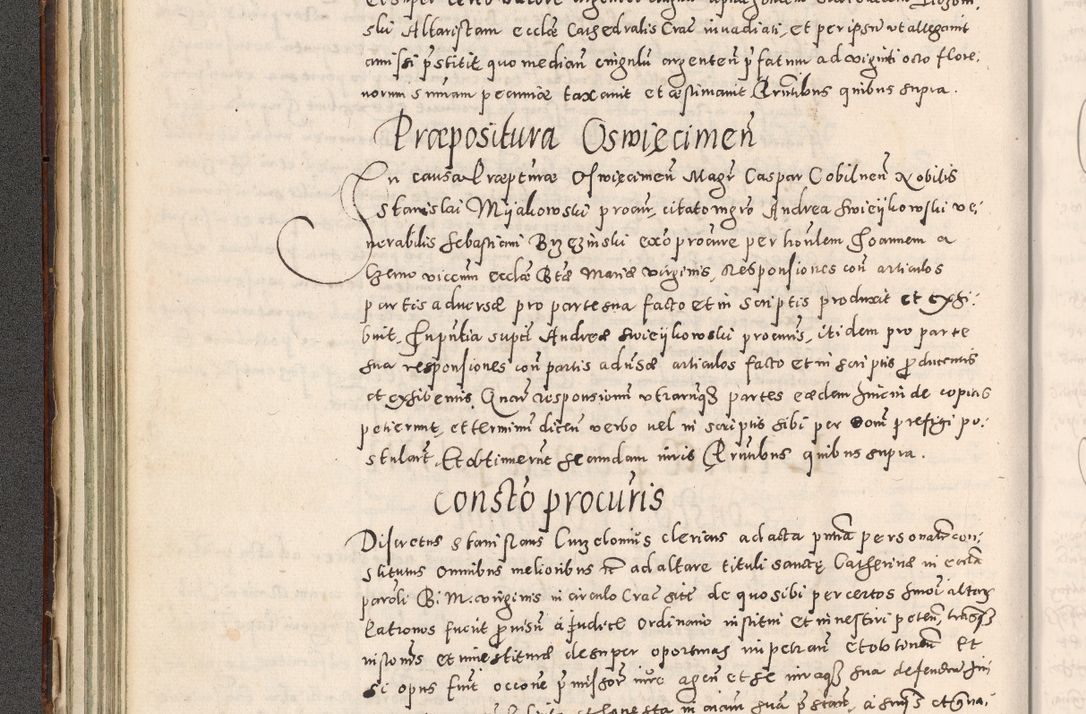 Zdjęcie nr 117 dla obiektu archiwalnego: Acta actorum causarum tam diffinitivarum quam interloquutoriarum sententiarum decretorum obligationum quietatorum constuorum pro reverendum coram Reverendo Domino Alberto Nininski Custode Sandecensis Canonico et Archipresbitero Viccarioque in Spiritualibus ac Officiali Generali Cracoviensis ad Annum Domini Millesimum Qumgentesimum Septuagentesimum Nonum cuius Judictio septima Pontificat SS. nostri Domini Gregory pp. tredecimi Anno septimo inchoantur faliciter