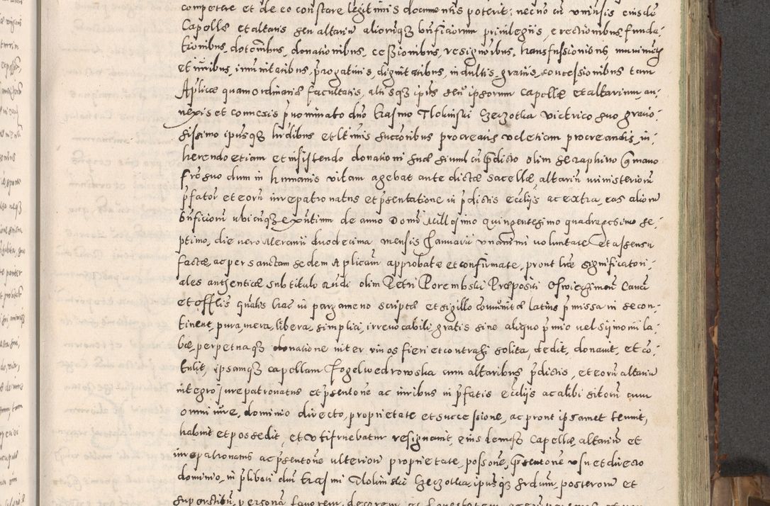 Zdjęcie nr 120 dla obiektu archiwalnego: Acta actorum causarum tam diffinitivarum quam interloquutoriarum sententiarum decretorum obligationum quietatorum constuorum pro reverendum coram Reverendo Domino Alberto Nininski Custode Sandecensis Canonico et Archipresbitero Viccarioque in Spiritualibus ac Officiali Generali Cracoviensis ad Annum Domini Millesimum Qumgentesimum Septuagentesimum Nonum cuius Judictio septima Pontificat SS. nostri Domini Gregory pp. tredecimi Anno septimo inchoantur faliciter