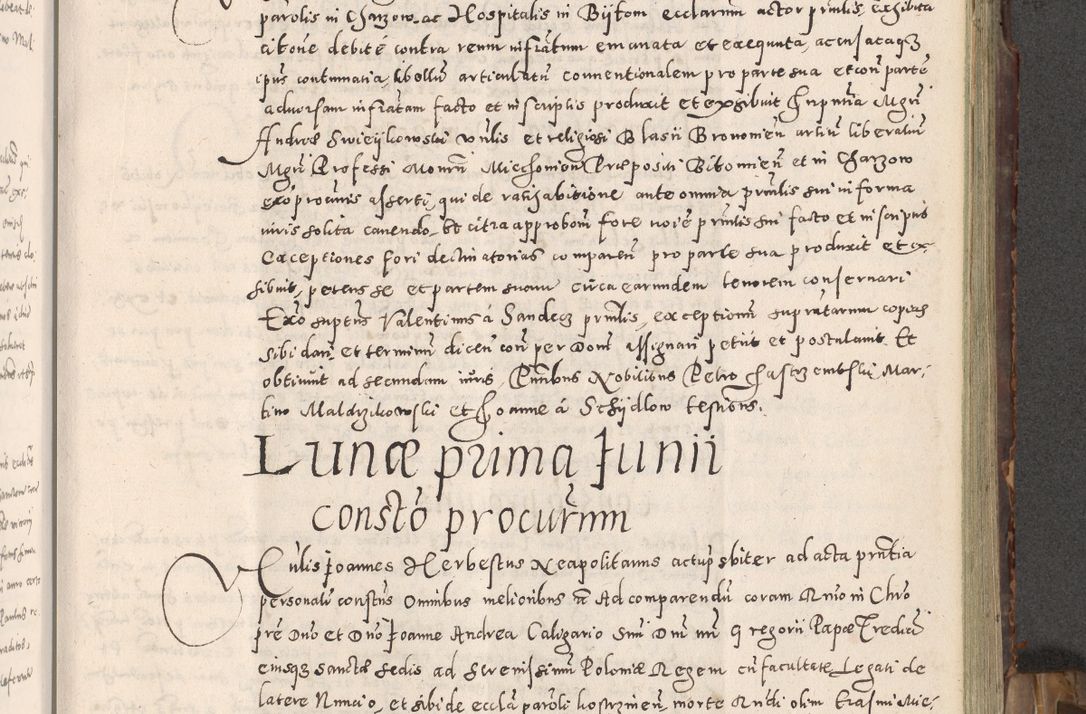 Zdjęcie nr 116 dla obiektu archiwalnego: Acta actorum causarum tam diffinitivarum quam interloquutoriarum sententiarum decretorum obligationum quietatorum constuorum pro reverendum coram Reverendo Domino Alberto Nininski Custode Sandecensis Canonico et Archipresbitero Viccarioque in Spiritualibus ac Officiali Generali Cracoviensis ad Annum Domini Millesimum Qumgentesimum Septuagentesimum Nonum cuius Judictio septima Pontificat SS. nostri Domini Gregory pp. tredecimi Anno septimo inchoantur faliciter
