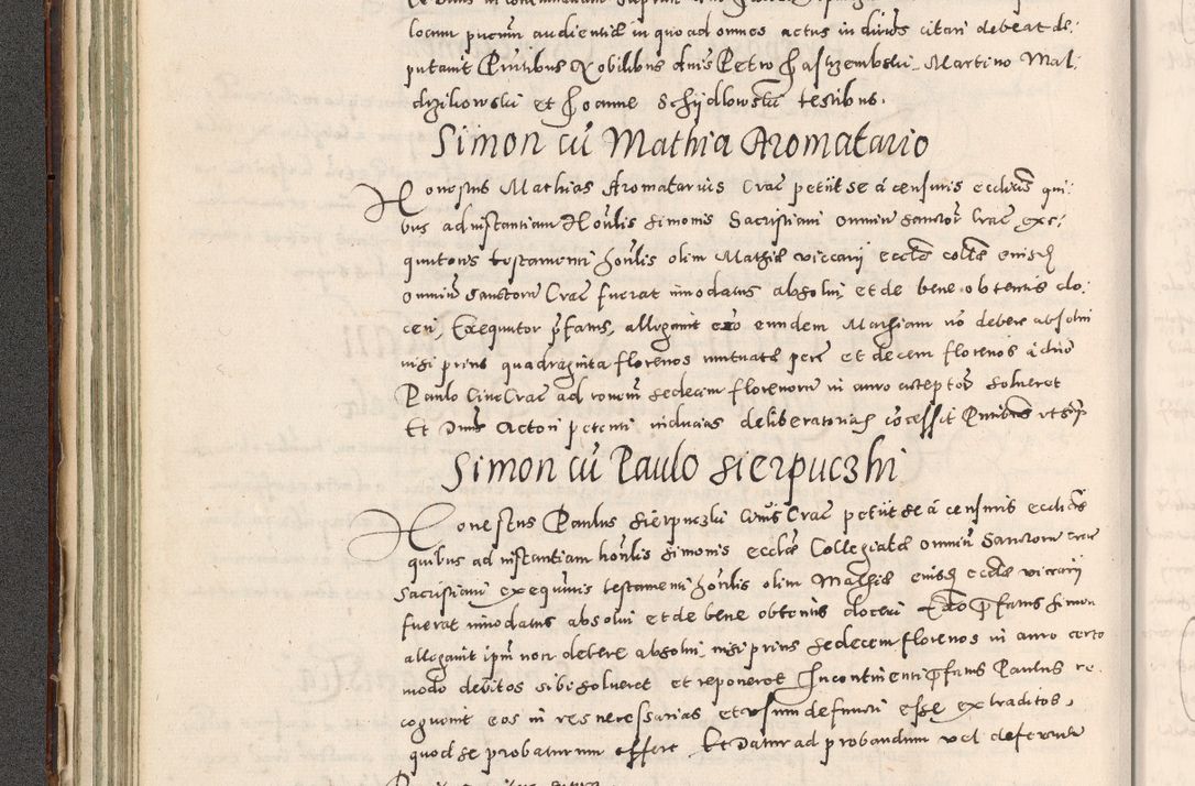 Zdjęcie nr 115 dla obiektu archiwalnego: Acta actorum causarum tam diffinitivarum quam interloquutoriarum sententiarum decretorum obligationum quietatorum constuorum pro reverendum coram Reverendo Domino Alberto Nininski Custode Sandecensis Canonico et Archipresbitero Viccarioque in Spiritualibus ac Officiali Generali Cracoviensis ad Annum Domini Millesimum Qumgentesimum Septuagentesimum Nonum cuius Judictio septima Pontificat SS. nostri Domini Gregory pp. tredecimi Anno septimo inchoantur faliciter