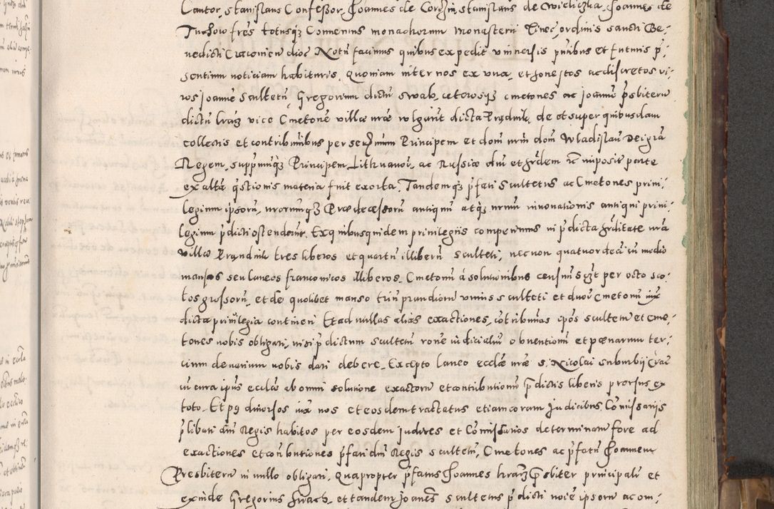 Zdjęcie nr 108 dla obiektu archiwalnego: Acta actorum causarum tam diffinitivarum quam interloquutoriarum sententiarum decretorum obligationum quietatorum constuorum pro reverendum coram Reverendo Domino Alberto Nininski Custode Sandecensis Canonico et Archipresbitero Viccarioque in Spiritualibus ac Officiali Generali Cracoviensis ad Annum Domini Millesimum Qumgentesimum Septuagentesimum Nonum cuius Judictio septima Pontificat SS. nostri Domini Gregory pp. tredecimi Anno septimo inchoantur faliciter