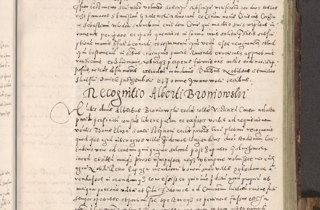 Zdjęcie nr 104 dla obiektu archiwalnego: Acta actorum causarum tam diffinitivarum quam interloquutoriarum sententiarum decretorum obligationum quietatorum constuorum pro reverendum coram Reverendo Domino Alberto Nininski Custode Sandecensis Canonico et Archipresbitero Viccarioque in Spiritualibus ac Officiali Generali Cracoviensis ad Annum Domini Millesimum Qumgentesimum Septuagentesimum Nonum cuius Judictio septima Pontificat SS. nostri Domini Gregory pp. tredecimi Anno septimo inchoantur faliciter