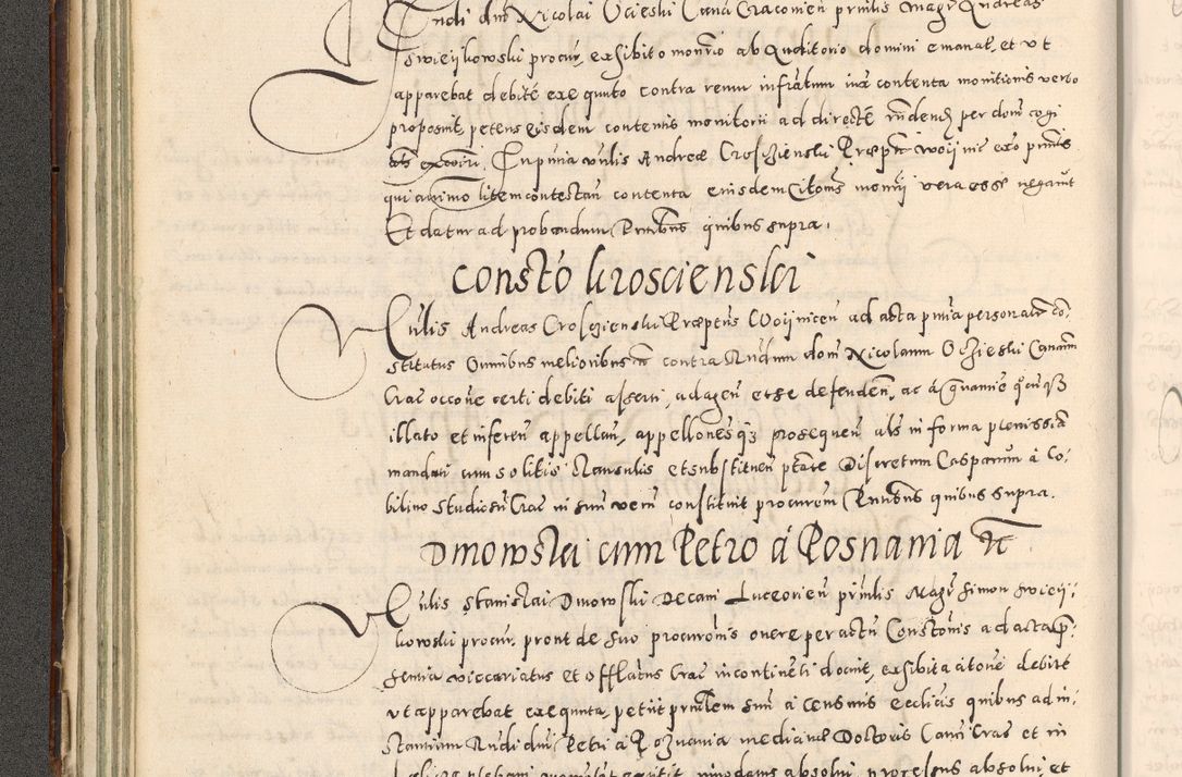 Zdjęcie nr 101 dla obiektu archiwalnego: Acta actorum causarum tam diffinitivarum quam interloquutoriarum sententiarum decretorum obligationum quietatorum constuorum pro reverendum coram Reverendo Domino Alberto Nininski Custode Sandecensis Canonico et Archipresbitero Viccarioque in Spiritualibus ac Officiali Generali Cracoviensis ad Annum Domini Millesimum Qumgentesimum Septuagentesimum Nonum cuius Judictio septima Pontificat SS. nostri Domini Gregory pp. tredecimi Anno septimo inchoantur faliciter