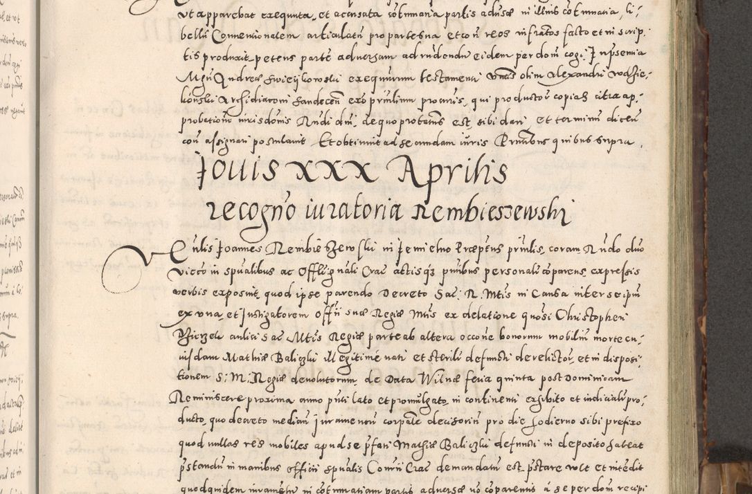 Zdjęcie nr 102 dla obiektu archiwalnego: Acta actorum causarum tam diffinitivarum quam interloquutoriarum sententiarum decretorum obligationum quietatorum constuorum pro reverendum coram Reverendo Domino Alberto Nininski Custode Sandecensis Canonico et Archipresbitero Viccarioque in Spiritualibus ac Officiali Generali Cracoviensis ad Annum Domini Millesimum Qumgentesimum Septuagentesimum Nonum cuius Judictio septima Pontificat SS. nostri Domini Gregory pp. tredecimi Anno septimo inchoantur faliciter