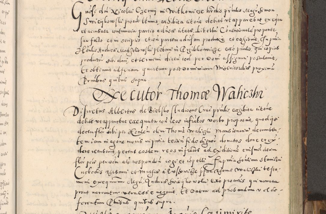 Zdjęcie nr 94 dla obiektu archiwalnego: Acta actorum causarum tam diffinitivarum quam interloquutoriarum sententiarum decretorum obligationum quietatorum constuorum pro reverendum coram Reverendo Domino Alberto Nininski Custode Sandecensis Canonico et Archipresbitero Viccarioque in Spiritualibus ac Officiali Generali Cracoviensis ad Annum Domini Millesimum Qumgentesimum Septuagentesimum Nonum cuius Judictio septima Pontificat SS. nostri Domini Gregory pp. tredecimi Anno septimo inchoantur faliciter