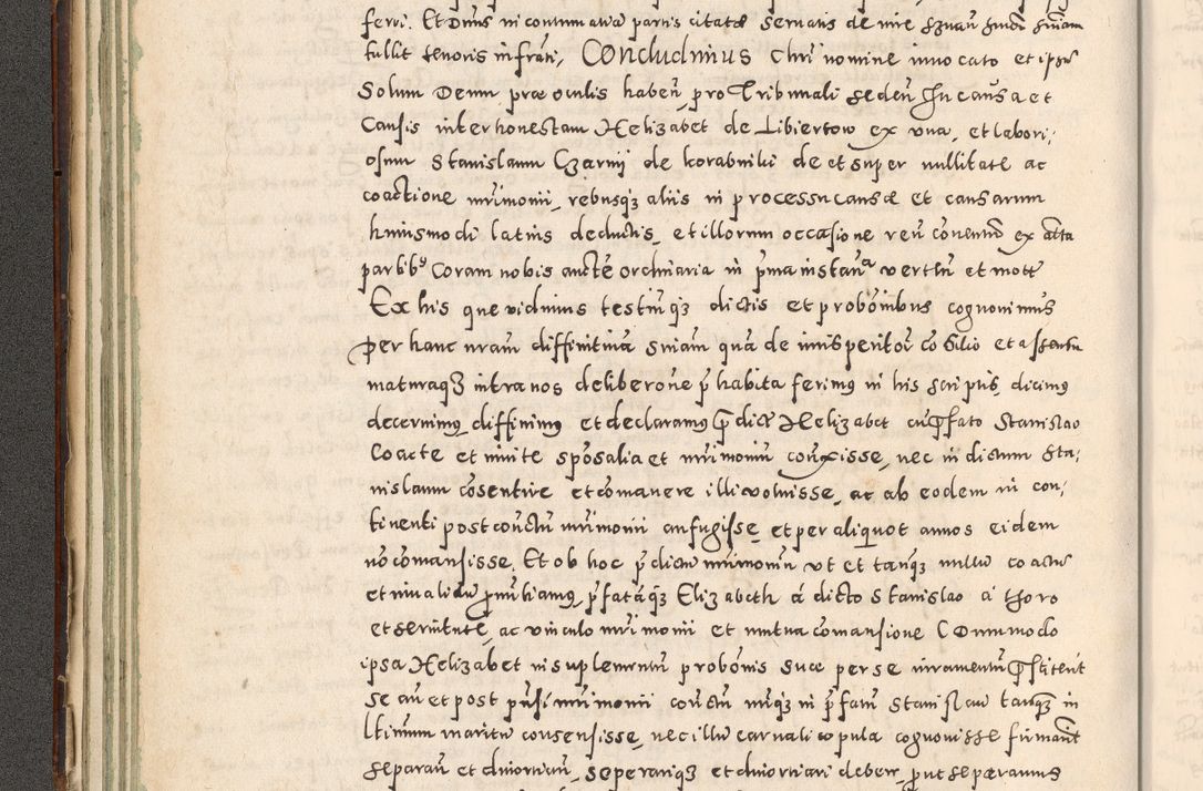 Zdjęcie nr 93 dla obiektu archiwalnego: Acta actorum causarum tam diffinitivarum quam interloquutoriarum sententiarum decretorum obligationum quietatorum constuorum pro reverendum coram Reverendo Domino Alberto Nininski Custode Sandecensis Canonico et Archipresbitero Viccarioque in Spiritualibus ac Officiali Generali Cracoviensis ad Annum Domini Millesimum Qumgentesimum Septuagentesimum Nonum cuius Judictio septima Pontificat SS. nostri Domini Gregory pp. tredecimi Anno septimo inchoantur faliciter
