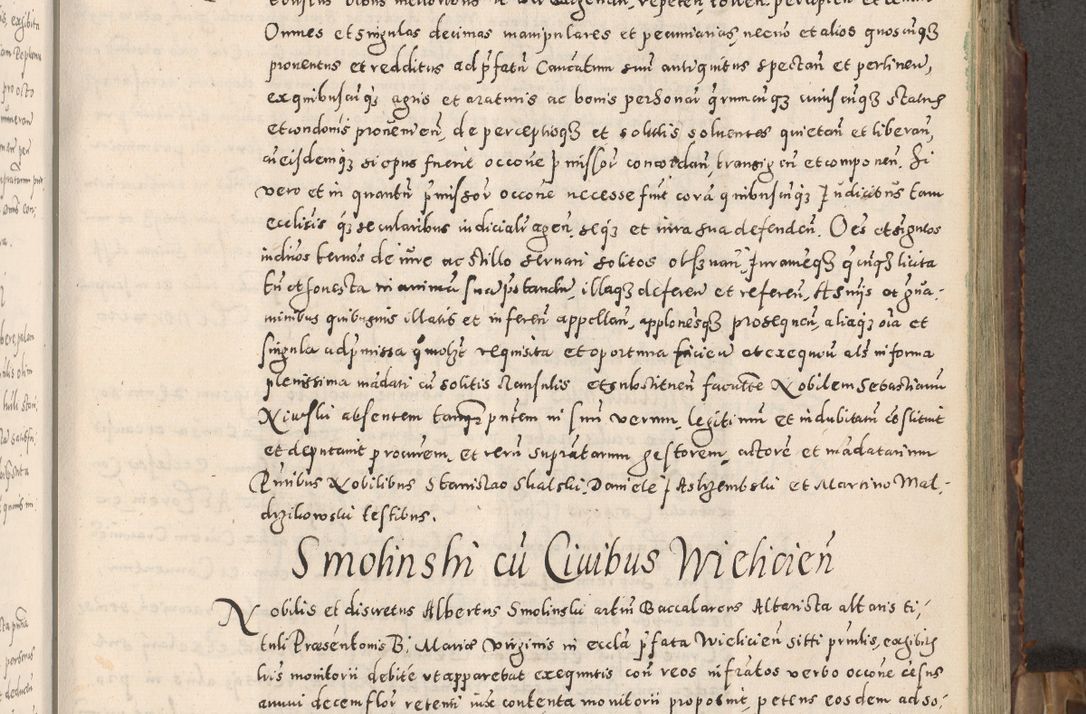Zdjęcie nr 96 dla obiektu archiwalnego: Acta actorum causarum tam diffinitivarum quam interloquutoriarum sententiarum decretorum obligationum quietatorum constuorum pro reverendum coram Reverendo Domino Alberto Nininski Custode Sandecensis Canonico et Archipresbitero Viccarioque in Spiritualibus ac Officiali Generali Cracoviensis ad Annum Domini Millesimum Qumgentesimum Septuagentesimum Nonum cuius Judictio septima Pontificat SS. nostri Domini Gregory pp. tredecimi Anno septimo inchoantur faliciter