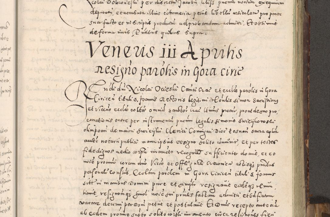 Zdjęcie nr 86 dla obiektu archiwalnego: Acta actorum causarum tam diffinitivarum quam interloquutoriarum sententiarum decretorum obligationum quietatorum constuorum pro reverendum coram Reverendo Domino Alberto Nininski Custode Sandecensis Canonico et Archipresbitero Viccarioque in Spiritualibus ac Officiali Generali Cracoviensis ad Annum Domini Millesimum Qumgentesimum Septuagentesimum Nonum cuius Judictio septima Pontificat SS. nostri Domini Gregory pp. tredecimi Anno septimo inchoantur faliciter