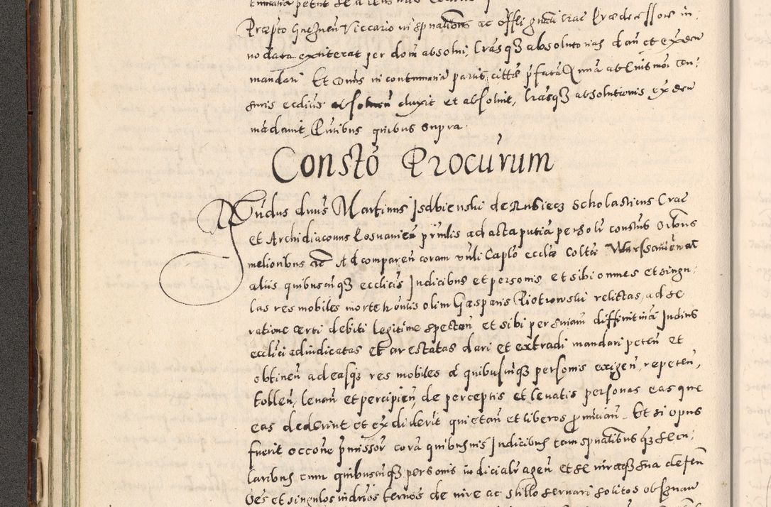Zdjęcie nr 79 dla obiektu archiwalnego: Acta actorum causarum tam diffinitivarum quam interloquutoriarum sententiarum decretorum obligationum quietatorum constuorum pro reverendum coram Reverendo Domino Alberto Nininski Custode Sandecensis Canonico et Archipresbitero Viccarioque in Spiritualibus ac Officiali Generali Cracoviensis ad Annum Domini Millesimum Qumgentesimum Septuagentesimum Nonum cuius Judictio septima Pontificat SS. nostri Domini Gregory pp. tredecimi Anno septimo inchoantur faliciter