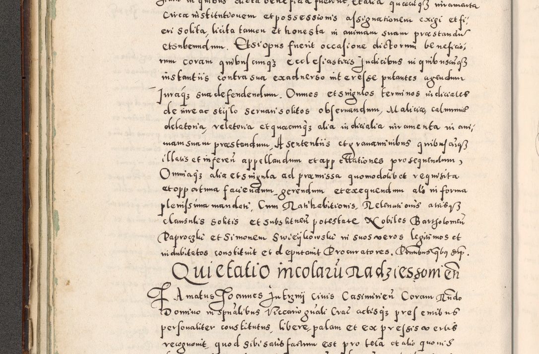 Zdjęcie nr 69 dla obiektu archiwalnego: Acta actorum causarum tam diffinitivarum quam interloquutoriarum sententiarum decretorum obligationum quietatorum constuorum pro reverendum coram Reverendo Domino Alberto Nininski Custode Sandecensis Canonico et Archipresbitero Viccarioque in Spiritualibus ac Officiali Generali Cracoviensis ad Annum Domini Millesimum Qumgentesimum Septuagentesimum Nonum cuius Judictio septima Pontificat SS. nostri Domini Gregory pp. tredecimi Anno septimo inchoantur faliciter