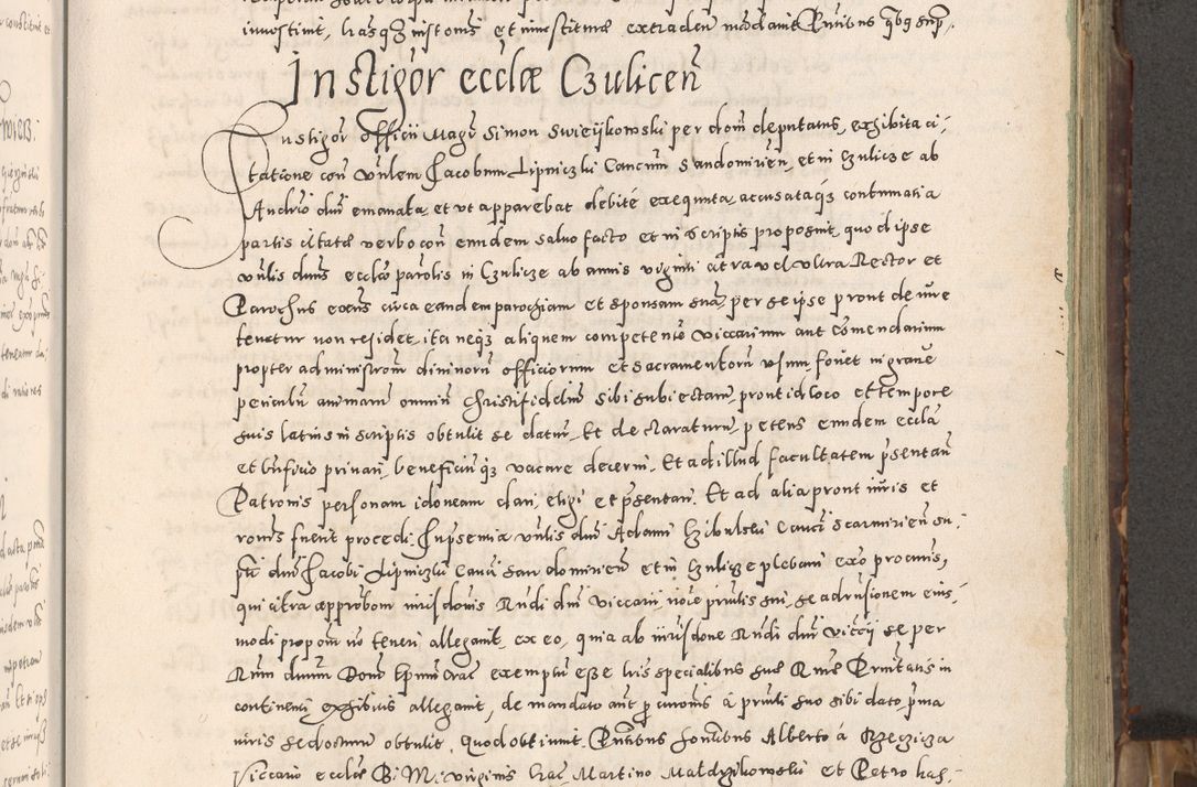Zdjęcie nr 68 dla obiektu archiwalnego: Acta actorum causarum tam diffinitivarum quam interloquutoriarum sententiarum decretorum obligationum quietatorum constuorum pro reverendum coram Reverendo Domino Alberto Nininski Custode Sandecensis Canonico et Archipresbitero Viccarioque in Spiritualibus ac Officiali Generali Cracoviensis ad Annum Domini Millesimum Qumgentesimum Septuagentesimum Nonum cuius Judictio septima Pontificat SS. nostri Domini Gregory pp. tredecimi Anno septimo inchoantur faliciter