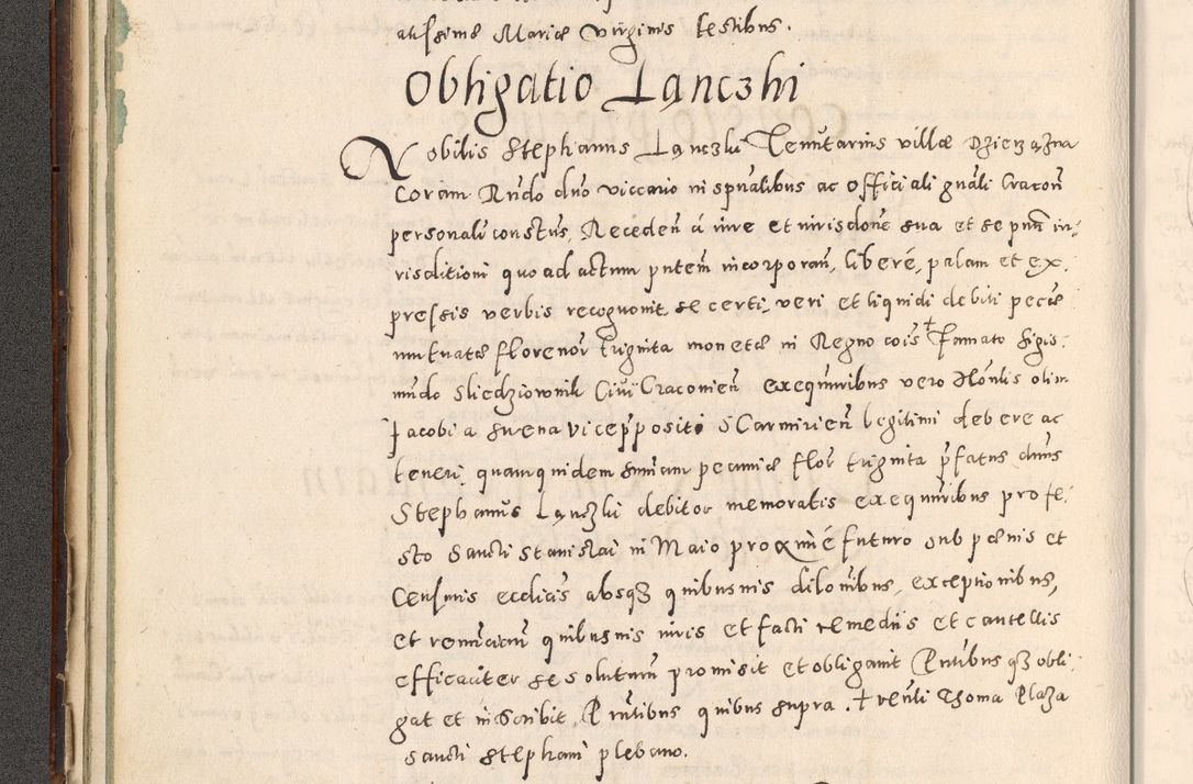 Zdjęcie nr 61 dla obiektu archiwalnego: Acta actorum causarum tam diffinitivarum quam interloquutoriarum sententiarum decretorum obligationum quietatorum constuorum pro reverendum coram Reverendo Domino Alberto Nininski Custode Sandecensis Canonico et Archipresbitero Viccarioque in Spiritualibus ac Officiali Generali Cracoviensis ad Annum Domini Millesimum Qumgentesimum Septuagentesimum Nonum cuius Judictio septima Pontificat SS. nostri Domini Gregory pp. tredecimi Anno septimo inchoantur faliciter