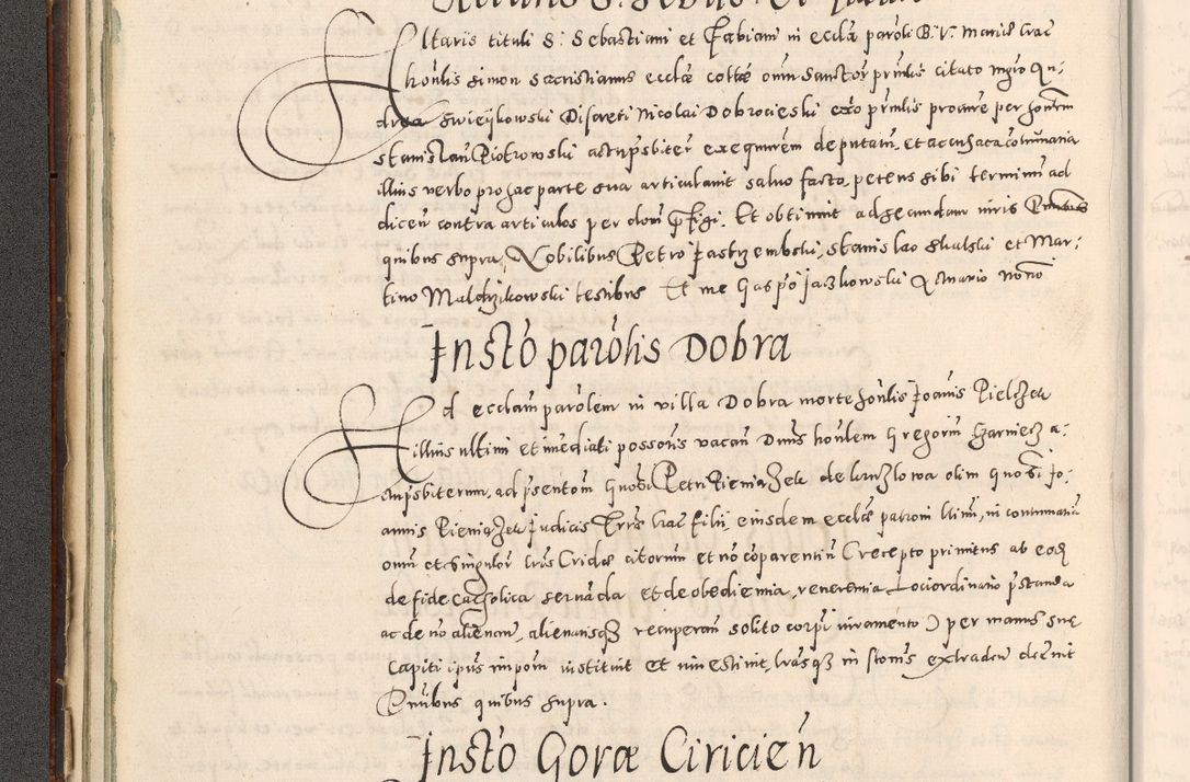 Zdjęcie nr 65 dla obiektu archiwalnego: Acta actorum causarum tam diffinitivarum quam interloquutoriarum sententiarum decretorum obligationum quietatorum constuorum pro reverendum coram Reverendo Domino Alberto Nininski Custode Sandecensis Canonico et Archipresbitero Viccarioque in Spiritualibus ac Officiali Generali Cracoviensis ad Annum Domini Millesimum Qumgentesimum Septuagentesimum Nonum cuius Judictio septima Pontificat SS. nostri Domini Gregory pp. tredecimi Anno septimo inchoantur faliciter