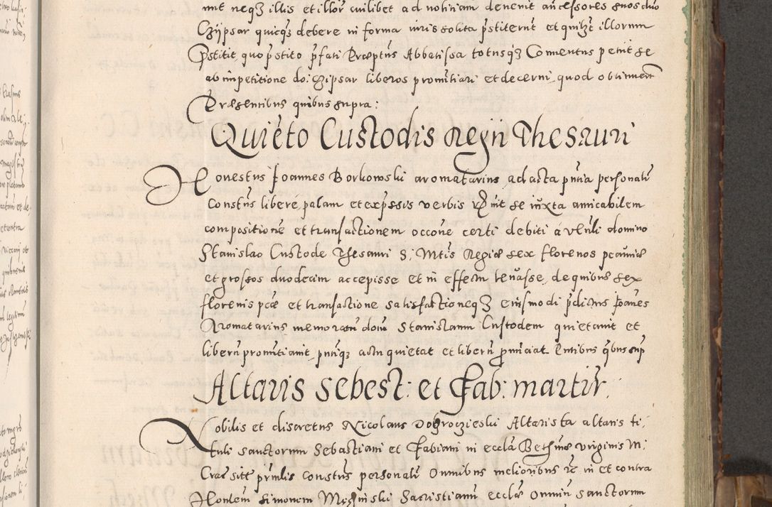 Zdjęcie nr 56 dla obiektu archiwalnego: Acta actorum causarum tam diffinitivarum quam interloquutoriarum sententiarum decretorum obligationum quietatorum constuorum pro reverendum coram Reverendo Domino Alberto Nininski Custode Sandecensis Canonico et Archipresbitero Viccarioque in Spiritualibus ac Officiali Generali Cracoviensis ad Annum Domini Millesimum Qumgentesimum Septuagentesimum Nonum cuius Judictio septima Pontificat SS. nostri Domini Gregory pp. tredecimi Anno septimo inchoantur faliciter