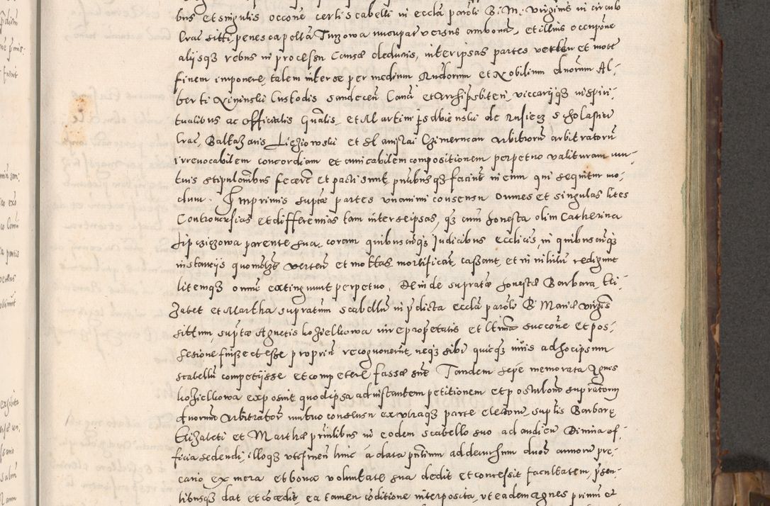 Zdjęcie nr 54 dla obiektu archiwalnego: Acta actorum causarum tam diffinitivarum quam interloquutoriarum sententiarum decretorum obligationum quietatorum constuorum pro reverendum coram Reverendo Domino Alberto Nininski Custode Sandecensis Canonico et Archipresbitero Viccarioque in Spiritualibus ac Officiali Generali Cracoviensis ad Annum Domini Millesimum Qumgentesimum Septuagentesimum Nonum cuius Judictio septima Pontificat SS. nostri Domini Gregory pp. tredecimi Anno septimo inchoantur faliciter
