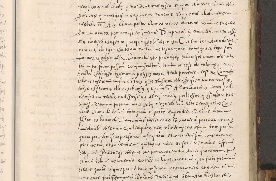 Zdjęcie nr 46 dla obiektu archiwalnego: Acta actorum causarum tam diffinitivarum quam interloquutoriarum sententiarum decretorum obligationum quietatorum constuorum pro reverendum coram Reverendo Domino Alberto Nininski Custode Sandecensis Canonico et Archipresbitero Viccarioque in Spiritualibus ac Officiali Generali Cracoviensis ad Annum Domini Millesimum Qumgentesimum Septuagentesimum Nonum cuius Judictio septima Pontificat SS. nostri Domini Gregory pp. tredecimi Anno septimo inchoantur faliciter