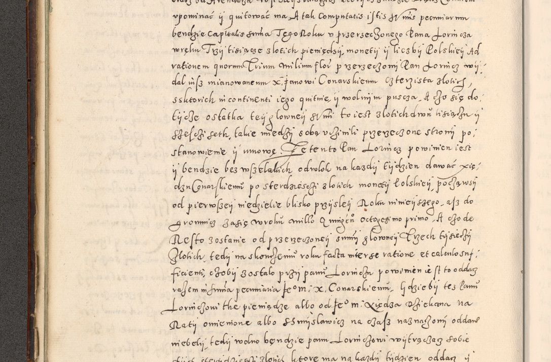 Zdjęcie nr 45 dla obiektu archiwalnego: Acta actorum causarum tam diffinitivarum quam interloquutoriarum sententiarum decretorum obligationum quietatorum constuorum pro reverendum coram Reverendo Domino Alberto Nininski Custode Sandecensis Canonico et Archipresbitero Viccarioque in Spiritualibus ac Officiali Generali Cracoviensis ad Annum Domini Millesimum Qumgentesimum Septuagentesimum Nonum cuius Judictio septima Pontificat SS. nostri Domini Gregory pp. tredecimi Anno septimo inchoantur faliciter