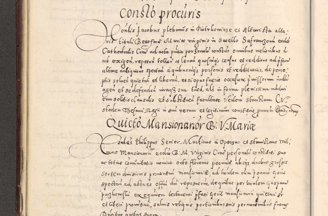 Zdjęcie nr 39 dla obiektu archiwalnego: Acta actorum causarum tam diffinitivarum quam interloquutoriarum sententiarum decretorum obligationum quietatorum constuorum pro reverendum coram Reverendo Domino Alberto Nininski Custode Sandecensis Canonico et Archipresbitero Viccarioque in Spiritualibus ac Officiali Generali Cracoviensis ad Annum Domini Millesimum Qumgentesimum Septuagentesimum Nonum cuius Judictio septima Pontificat SS. nostri Domini Gregory pp. tredecimi Anno septimo inchoantur faliciter