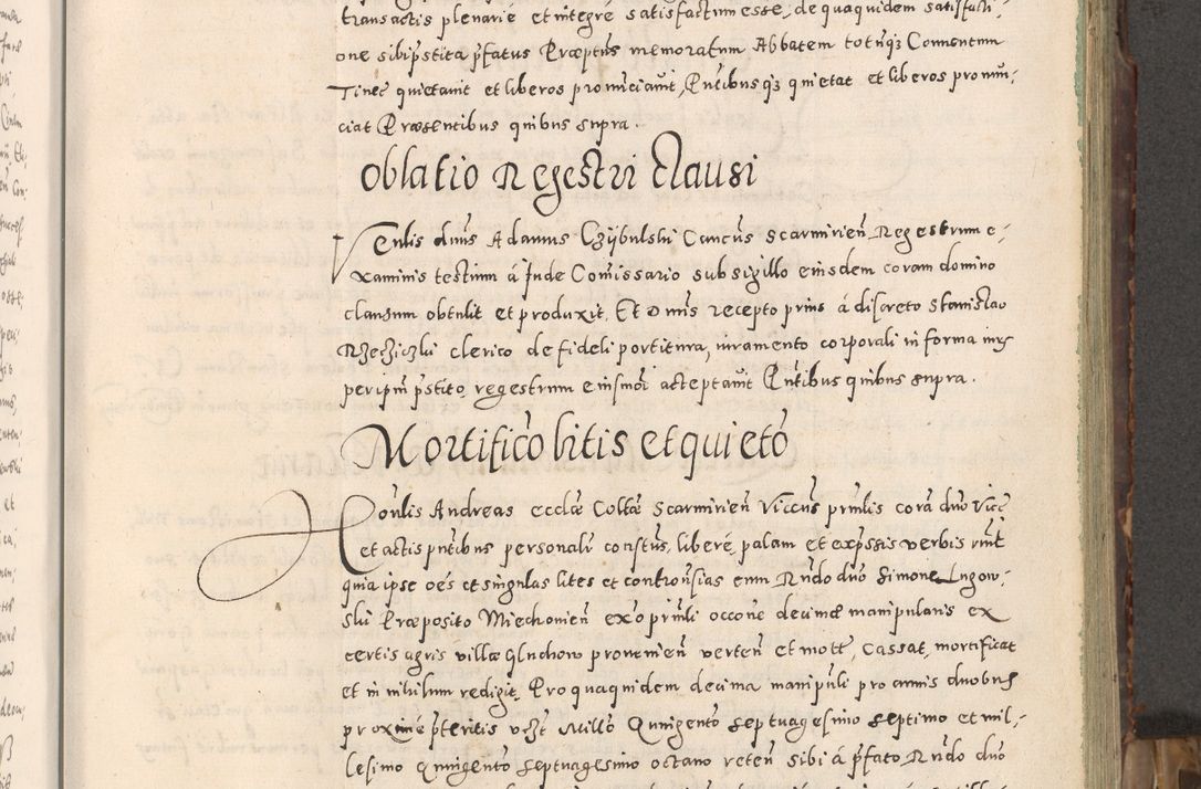 Zdjęcie nr 38 dla obiektu archiwalnego: Acta actorum causarum tam diffinitivarum quam interloquutoriarum sententiarum decretorum obligationum quietatorum constuorum pro reverendum coram Reverendo Domino Alberto Nininski Custode Sandecensis Canonico et Archipresbitero Viccarioque in Spiritualibus ac Officiali Generali Cracoviensis ad Annum Domini Millesimum Qumgentesimum Septuagentesimum Nonum cuius Judictio septima Pontificat SS. nostri Domini Gregory pp. tredecimi Anno septimo inchoantur faliciter