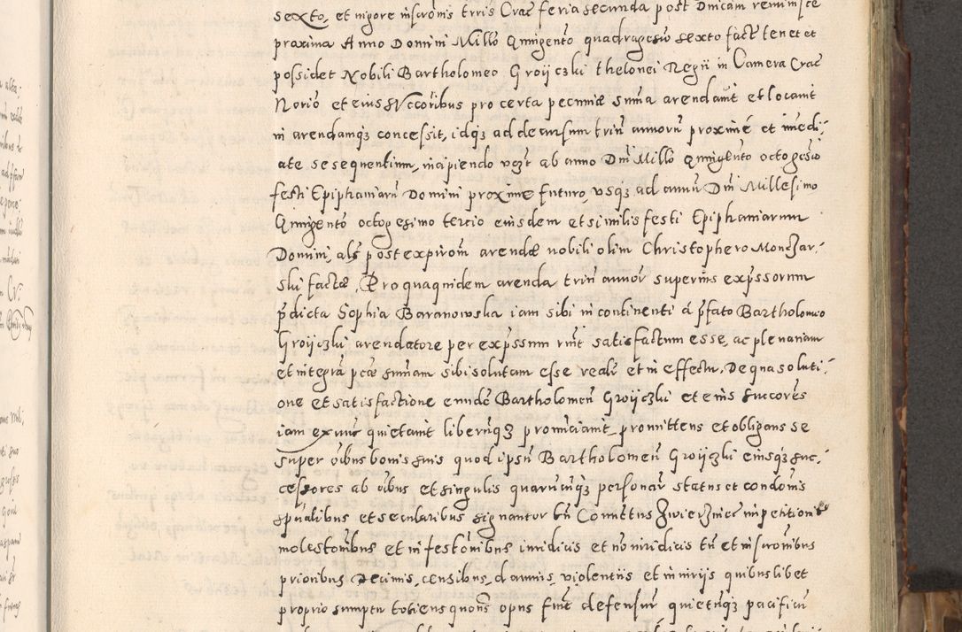 Zdjęcie nr 40 dla obiektu archiwalnego: Acta actorum causarum tam diffinitivarum quam interloquutoriarum sententiarum decretorum obligationum quietatorum constuorum pro reverendum coram Reverendo Domino Alberto Nininski Custode Sandecensis Canonico et Archipresbitero Viccarioque in Spiritualibus ac Officiali Generali Cracoviensis ad Annum Domini Millesimum Qumgentesimum Septuagentesimum Nonum cuius Judictio septima Pontificat SS. nostri Domini Gregory pp. tredecimi Anno septimo inchoantur faliciter