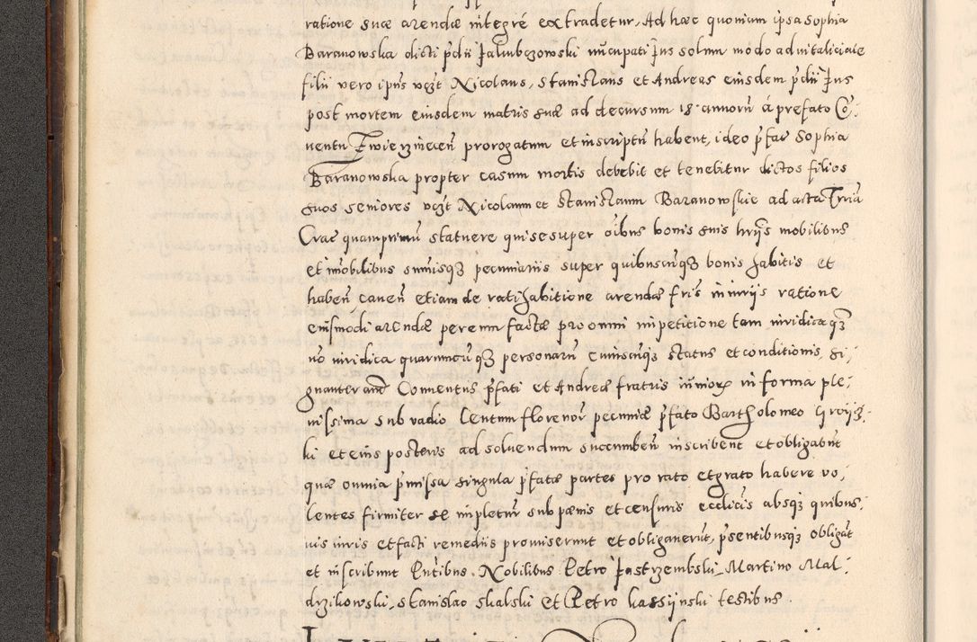 Zdjęcie nr 41 dla obiektu archiwalnego: Acta actorum causarum tam diffinitivarum quam interloquutoriarum sententiarum decretorum obligationum quietatorum constuorum pro reverendum coram Reverendo Domino Alberto Nininski Custode Sandecensis Canonico et Archipresbitero Viccarioque in Spiritualibus ac Officiali Generali Cracoviensis ad Annum Domini Millesimum Qumgentesimum Septuagentesimum Nonum cuius Judictio septima Pontificat SS. nostri Domini Gregory pp. tredecimi Anno septimo inchoantur faliciter