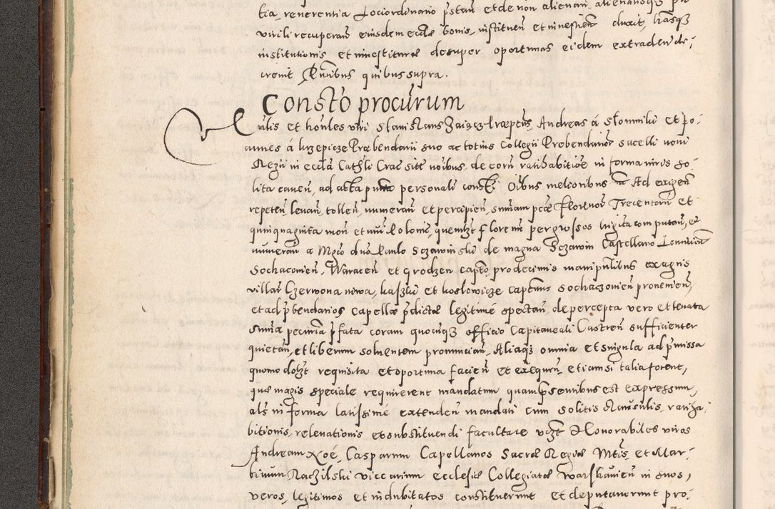 Zdjęcie nr 35 dla obiektu archiwalnego: Acta actorum causarum tam diffinitivarum quam interloquutoriarum sententiarum decretorum obligationum quietatorum constuorum pro reverendum coram Reverendo Domino Alberto Nininski Custode Sandecensis Canonico et Archipresbitero Viccarioque in Spiritualibus ac Officiali Generali Cracoviensis ad Annum Domini Millesimum Qumgentesimum Septuagentesimum Nonum cuius Judictio septima Pontificat SS. nostri Domini Gregory pp. tredecimi Anno septimo inchoantur faliciter