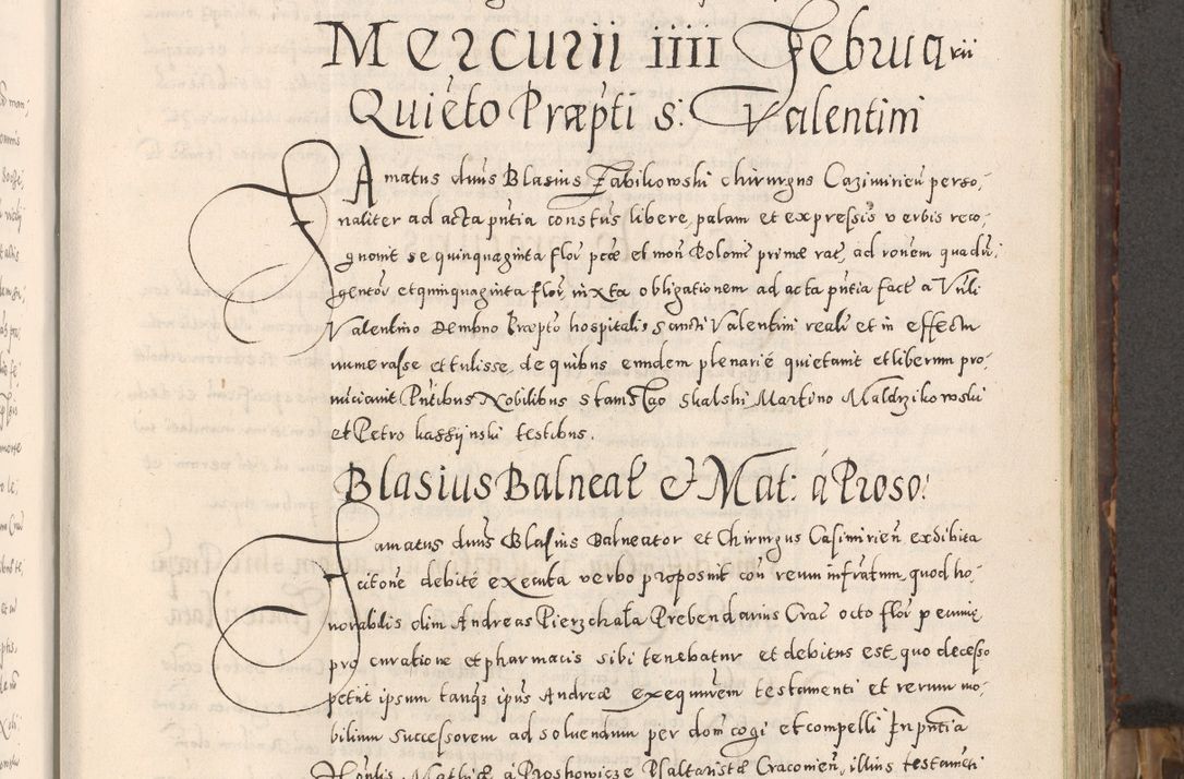 Zdjęcie nr 30 dla obiektu archiwalnego: Acta actorum causarum tam diffinitivarum quam interloquutoriarum sententiarum decretorum obligationum quietatorum constuorum pro reverendum coram Reverendo Domino Alberto Nininski Custode Sandecensis Canonico et Archipresbitero Viccarioque in Spiritualibus ac Officiali Generali Cracoviensis ad Annum Domini Millesimum Qumgentesimum Septuagentesimum Nonum cuius Judictio septima Pontificat SS. nostri Domini Gregory pp. tredecimi Anno septimo inchoantur faliciter