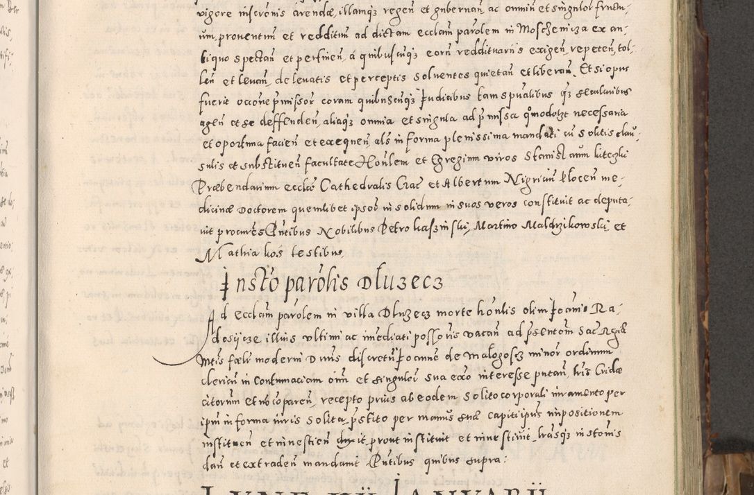 Zdjęcie nr 20 dla obiektu archiwalnego: Acta actorum causarum tam diffinitivarum quam interloquutoriarum sententiarum decretorum obligationum quietatorum constuorum pro reverendum coram Reverendo Domino Alberto Nininski Custode Sandecensis Canonico et Archipresbitero Viccarioque in Spiritualibus ac Officiali Generali Cracoviensis ad Annum Domini Millesimum Qumgentesimum Septuagentesimum Nonum cuius Judictio septima Pontificat SS. nostri Domini Gregory pp. tredecimi Anno septimo inchoantur faliciter