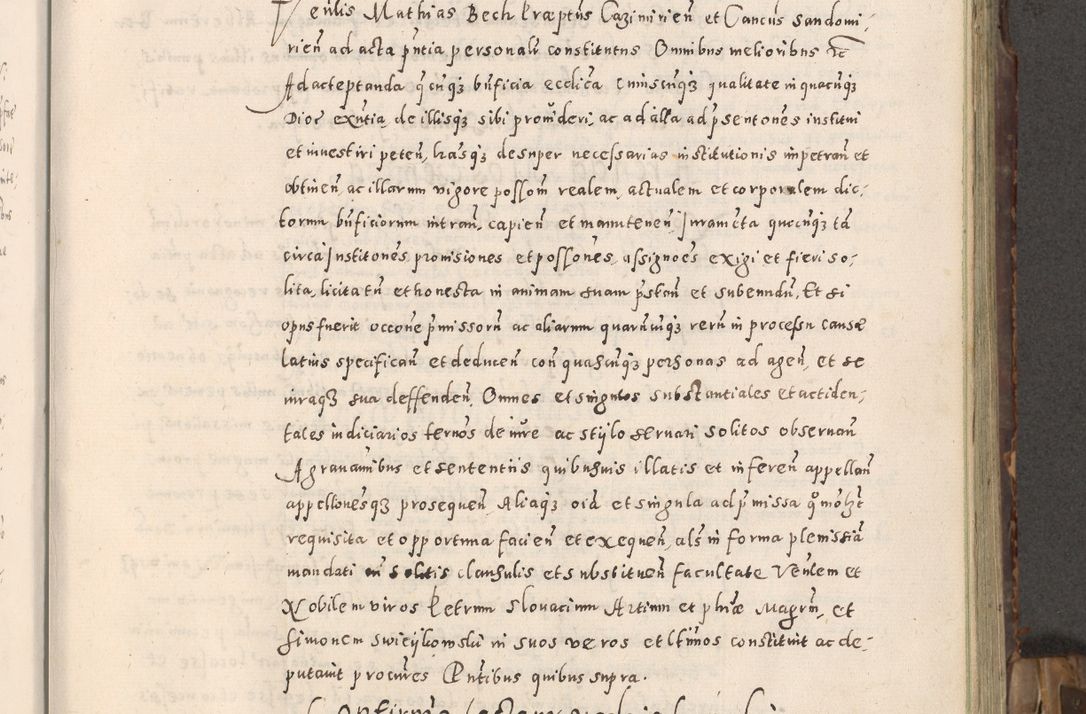 Zdjęcie nr 18 dla obiektu archiwalnego: Acta actorum causarum tam diffinitivarum quam interloquutoriarum sententiarum decretorum obligationum quietatorum constuorum pro reverendum coram Reverendo Domino Alberto Nininski Custode Sandecensis Canonico et Archipresbitero Viccarioque in Spiritualibus ac Officiali Generali Cracoviensis ad Annum Domini Millesimum Qumgentesimum Septuagentesimum Nonum cuius Judictio septima Pontificat SS. nostri Domini Gregory pp. tredecimi Anno septimo inchoantur faliciter