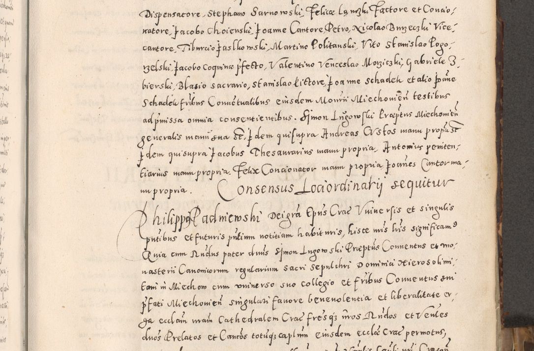 Zdjęcie nr 14 dla obiektu archiwalnego: Acta actorum causarum tam diffinitivarum quam interloquutoriarum sententiarum decretorum obligationum quietatorum constuorum pro reverendum coram Reverendo Domino Alberto Nininski Custode Sandecensis Canonico et Archipresbitero Viccarioque in Spiritualibus ac Officiali Generali Cracoviensis ad Annum Domini Millesimum Qumgentesimum Septuagentesimum Nonum cuius Judictio septima Pontificat SS. nostri Domini Gregory pp. tredecimi Anno septimo inchoantur faliciter