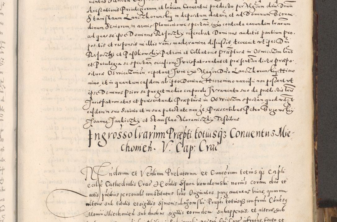 Zdjęcie nr 12 dla obiektu archiwalnego: Acta actorum causarum tam diffinitivarum quam interloquutoriarum sententiarum decretorum obligationum quietatorum constuorum pro reverendum coram Reverendo Domino Alberto Nininski Custode Sandecensis Canonico et Archipresbitero Viccarioque in Spiritualibus ac Officiali Generali Cracoviensis ad Annum Domini Millesimum Qumgentesimum Septuagentesimum Nonum cuius Judictio septima Pontificat SS. nostri Domini Gregory pp. tredecimi Anno septimo inchoantur faliciter