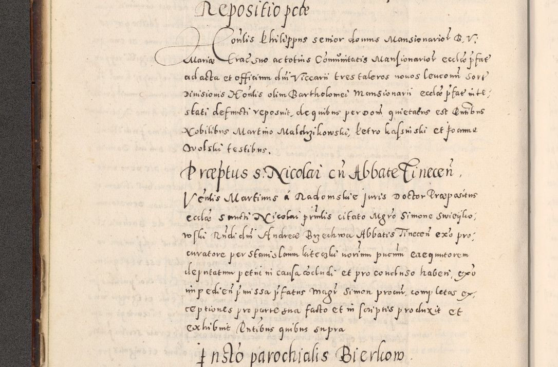 Zdjęcie nr 17 dla obiektu archiwalnego: Acta actorum causarum tam diffinitivarum quam interloquutoriarum sententiarum decretorum obligationum quietatorum constuorum pro reverendum coram Reverendo Domino Alberto Nininski Custode Sandecensis Canonico et Archipresbitero Viccarioque in Spiritualibus ac Officiali Generali Cracoviensis ad Annum Domini Millesimum Qumgentesimum Septuagentesimum Nonum cuius Judictio septima Pontificat SS. nostri Domini Gregory pp. tredecimi Anno septimo inchoantur faliciter