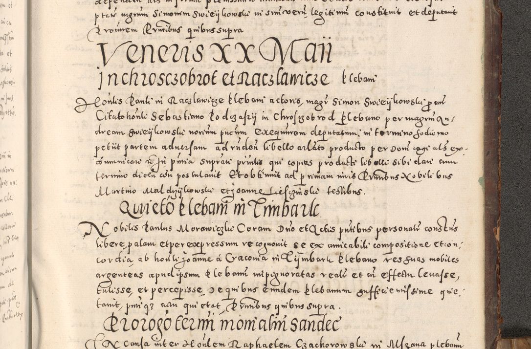 Zdjęcie nr 550 dla obiektu archiwalnego: Acta actorum causarum tam diffinitivarum quam interloquutoriarum sententiarum decretorum obligationum quietatorum constuorum pro reverendum coram Reverendo Domino Alberto Nininski Custode Sandecensis Canonico et Archipresbitero Viccarioque in Spiritualibus ac Officiali Generali Cracoviensis ad Annum Domini Millesimum Qumgentesimum Septuagentesimum Nonum cuius Judictio septima Pontificat SS. nostri Domini Gregory pp. tredecimi Anno septimo inchoantur faliciter