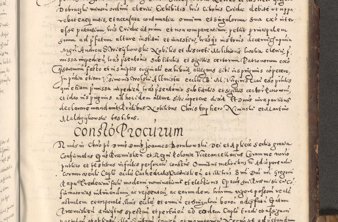 Zdjęcie nr 548 dla obiektu archiwalnego: Acta actorum causarum tam diffinitivarum quam interloquutoriarum sententiarum decretorum obligationum quietatorum constuorum pro reverendum coram Reverendo Domino Alberto Nininski Custode Sandecensis Canonico et Archipresbitero Viccarioque in Spiritualibus ac Officiali Generali Cracoviensis ad Annum Domini Millesimum Qumgentesimum Septuagentesimum Nonum cuius Judictio septima Pontificat SS. nostri Domini Gregory pp. tredecimi Anno septimo inchoantur faliciter