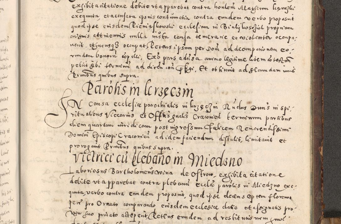 Zdjęcie nr 536 dla obiektu archiwalnego: Acta actorum causarum tam diffinitivarum quam interloquutoriarum sententiarum decretorum obligationum quietatorum constuorum pro reverendum coram Reverendo Domino Alberto Nininski Custode Sandecensis Canonico et Archipresbitero Viccarioque in Spiritualibus ac Officiali Generali Cracoviensis ad Annum Domini Millesimum Qumgentesimum Septuagentesimum Nonum cuius Judictio septima Pontificat SS. nostri Domini Gregory pp. tredecimi Anno septimo inchoantur faliciter