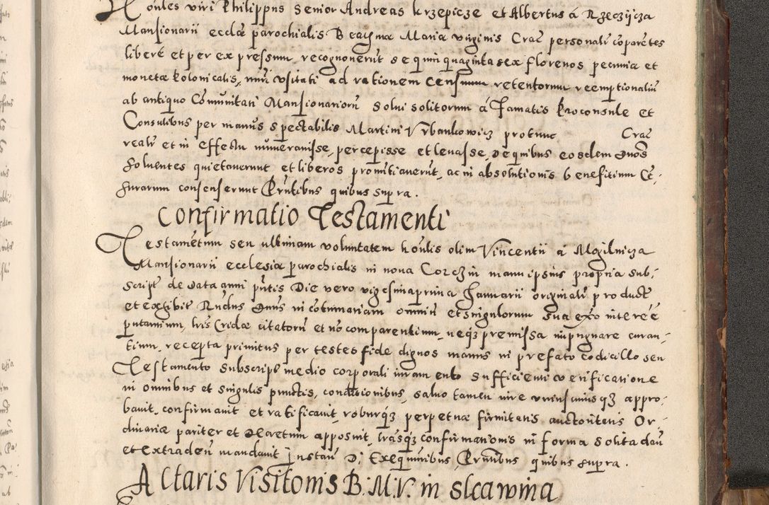 Zdjęcie nr 524 dla obiektu archiwalnego: Acta actorum causarum tam diffinitivarum quam interloquutoriarum sententiarum decretorum obligationum quietatorum constuorum pro reverendum coram Reverendo Domino Alberto Nininski Custode Sandecensis Canonico et Archipresbitero Viccarioque in Spiritualibus ac Officiali Generali Cracoviensis ad Annum Domini Millesimum Qumgentesimum Septuagentesimum Nonum cuius Judictio septima Pontificat SS. nostri Domini Gregory pp. tredecimi Anno septimo inchoantur faliciter