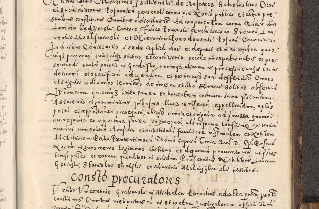 Zdjęcie nr 520 dla obiektu archiwalnego: Acta actorum causarum tam diffinitivarum quam interloquutoriarum sententiarum decretorum obligationum quietatorum constuorum pro reverendum coram Reverendo Domino Alberto Nininski Custode Sandecensis Canonico et Archipresbitero Viccarioque in Spiritualibus ac Officiali Generali Cracoviensis ad Annum Domini Millesimum Qumgentesimum Septuagentesimum Nonum cuius Judictio septima Pontificat SS. nostri Domini Gregory pp. tredecimi Anno septimo inchoantur faliciter