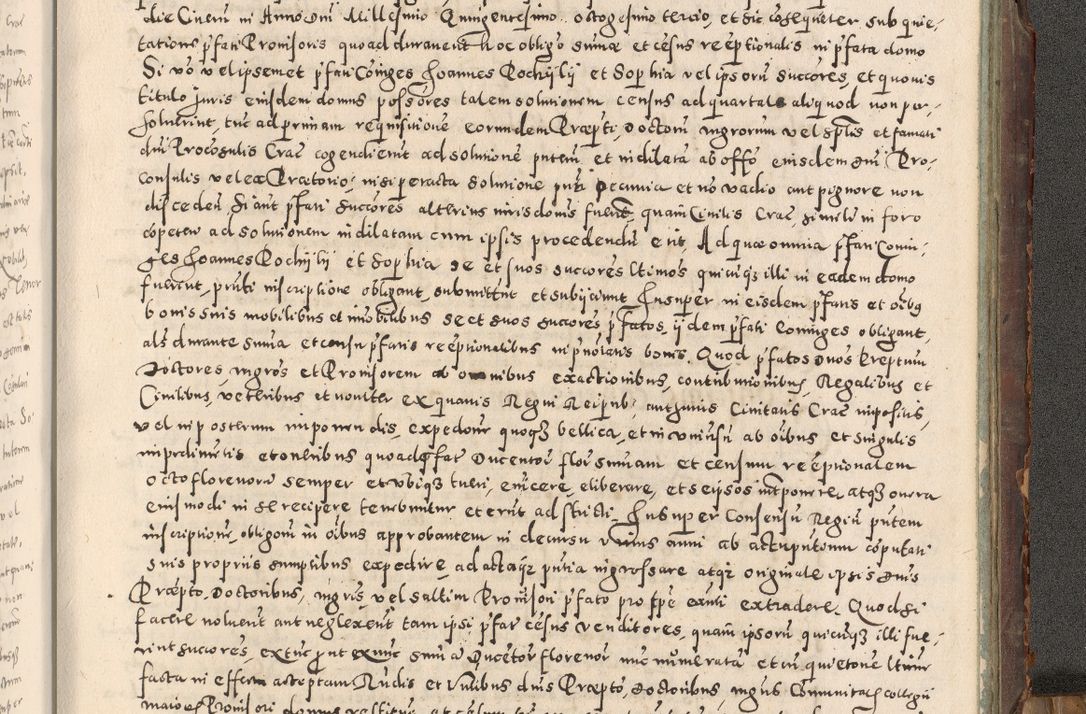 Zdjęcie nr 508 dla obiektu archiwalnego: Acta actorum causarum tam diffinitivarum quam interloquutoriarum sententiarum decretorum obligationum quietatorum constuorum pro reverendum coram Reverendo Domino Alberto Nininski Custode Sandecensis Canonico et Archipresbitero Viccarioque in Spiritualibus ac Officiali Generali Cracoviensis ad Annum Domini Millesimum Qumgentesimum Septuagentesimum Nonum cuius Judictio septima Pontificat SS. nostri Domini Gregory pp. tredecimi Anno septimo inchoantur faliciter