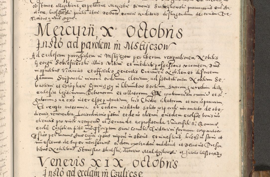 Zdjęcie nr 504 dla obiektu archiwalnego: Acta actorum causarum tam diffinitivarum quam interloquutoriarum sententiarum decretorum obligationum quietatorum constuorum pro reverendum coram Reverendo Domino Alberto Nininski Custode Sandecensis Canonico et Archipresbitero Viccarioque in Spiritualibus ac Officiali Generali Cracoviensis ad Annum Domini Millesimum Qumgentesimum Septuagentesimum Nonum cuius Judictio septima Pontificat SS. nostri Domini Gregory pp. tredecimi Anno septimo inchoantur faliciter