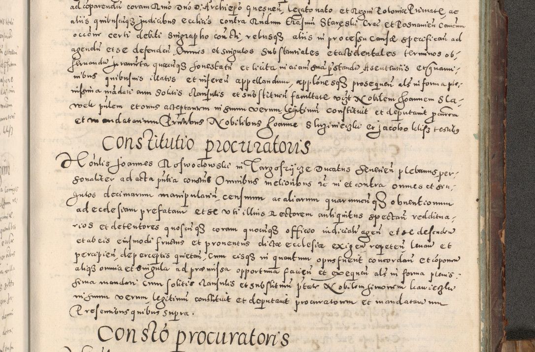 Zdjęcie nr 506 dla obiektu archiwalnego: Acta actorum causarum tam diffinitivarum quam interloquutoriarum sententiarum decretorum obligationum quietatorum constuorum pro reverendum coram Reverendo Domino Alberto Nininski Custode Sandecensis Canonico et Archipresbitero Viccarioque in Spiritualibus ac Officiali Generali Cracoviensis ad Annum Domini Millesimum Qumgentesimum Septuagentesimum Nonum cuius Judictio septima Pontificat SS. nostri Domini Gregory pp. tredecimi Anno septimo inchoantur faliciter