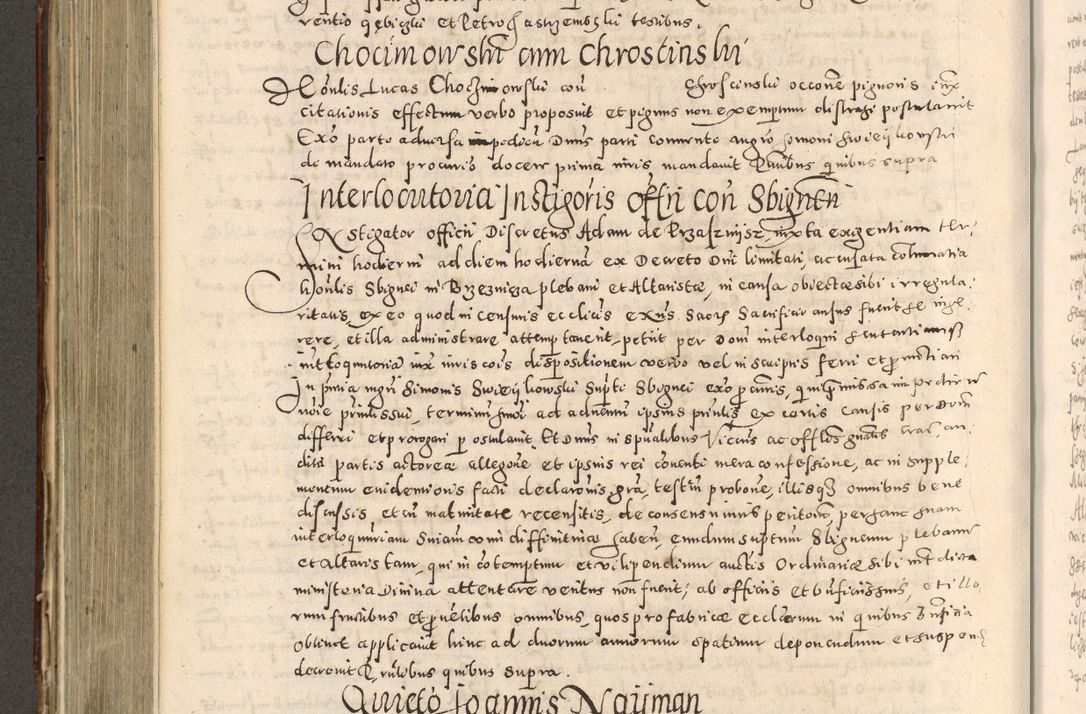 Zdjęcie nr 499 dla obiektu archiwalnego: Acta actorum causarum tam diffinitivarum quam interloquutoriarum sententiarum decretorum obligationum quietatorum constuorum pro reverendum coram Reverendo Domino Alberto Nininski Custode Sandecensis Canonico et Archipresbitero Viccarioque in Spiritualibus ac Officiali Generali Cracoviensis ad Annum Domini Millesimum Qumgentesimum Septuagentesimum Nonum cuius Judictio septima Pontificat SS. nostri Domini Gregory pp. tredecimi Anno septimo inchoantur faliciter