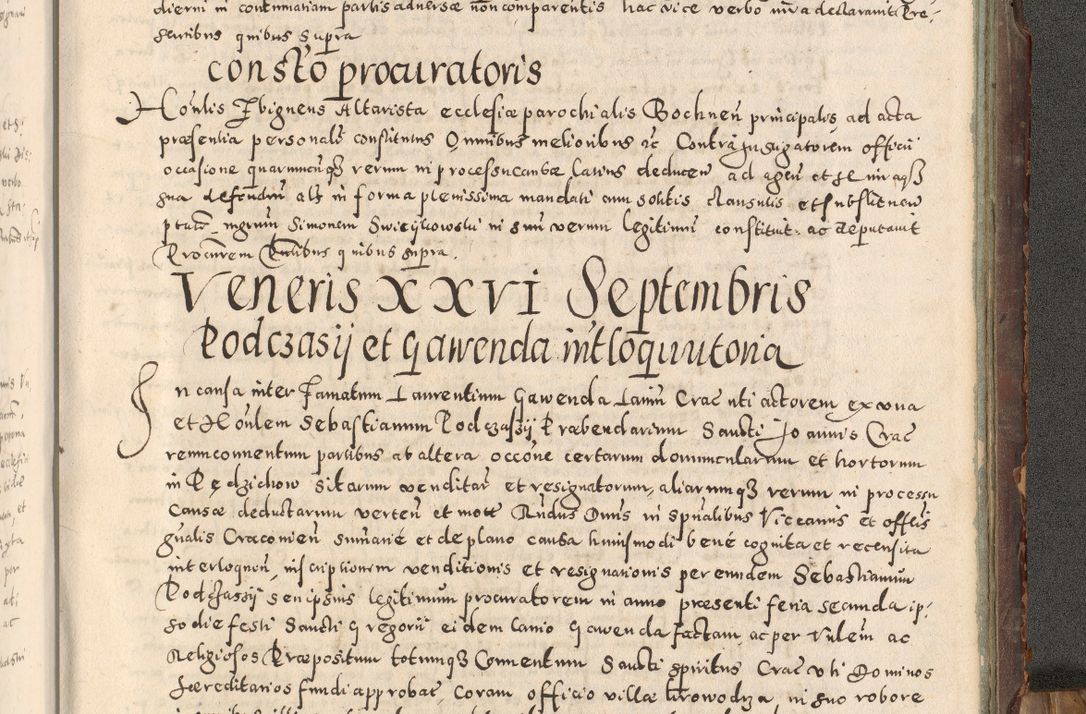 Zdjęcie nr 496 dla obiektu archiwalnego: Acta actorum causarum tam diffinitivarum quam interloquutoriarum sententiarum decretorum obligationum quietatorum constuorum pro reverendum coram Reverendo Domino Alberto Nininski Custode Sandecensis Canonico et Archipresbitero Viccarioque in Spiritualibus ac Officiali Generali Cracoviensis ad Annum Domini Millesimum Qumgentesimum Septuagentesimum Nonum cuius Judictio septima Pontificat SS. nostri Domini Gregory pp. tredecimi Anno septimo inchoantur faliciter