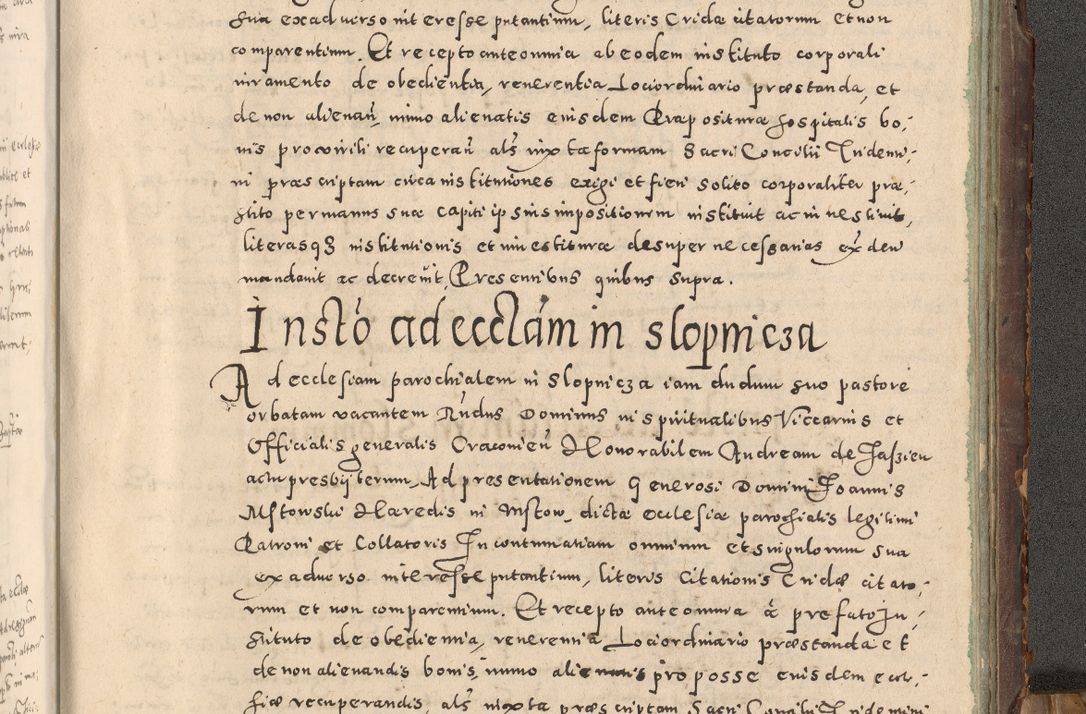 Zdjęcie nr 492 dla obiektu archiwalnego: Acta actorum causarum tam diffinitivarum quam interloquutoriarum sententiarum decretorum obligationum quietatorum constuorum pro reverendum coram Reverendo Domino Alberto Nininski Custode Sandecensis Canonico et Archipresbitero Viccarioque in Spiritualibus ac Officiali Generali Cracoviensis ad Annum Domini Millesimum Qumgentesimum Septuagentesimum Nonum cuius Judictio septima Pontificat SS. nostri Domini Gregory pp. tredecimi Anno septimo inchoantur faliciter