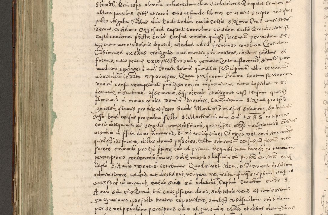 Zdjęcie nr 487 dla obiektu archiwalnego: Acta actorum causarum tam diffinitivarum quam interloquutoriarum sententiarum decretorum obligationum quietatorum constuorum pro reverendum coram Reverendo Domino Alberto Nininski Custode Sandecensis Canonico et Archipresbitero Viccarioque in Spiritualibus ac Officiali Generali Cracoviensis ad Annum Domini Millesimum Qumgentesimum Septuagentesimum Nonum cuius Judictio septima Pontificat SS. nostri Domini Gregory pp. tredecimi Anno septimo inchoantur faliciter