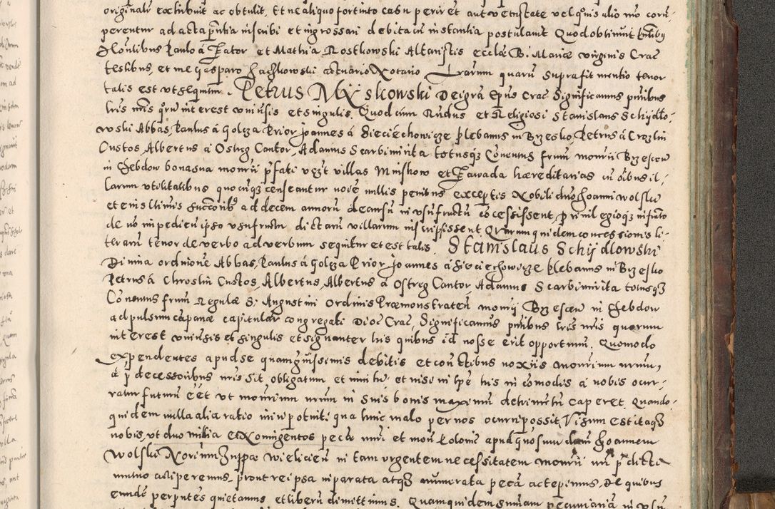 Zdjęcie nr 482 dla obiektu archiwalnego: Acta actorum causarum tam diffinitivarum quam interloquutoriarum sententiarum decretorum obligationum quietatorum constuorum pro reverendum coram Reverendo Domino Alberto Nininski Custode Sandecensis Canonico et Archipresbitero Viccarioque in Spiritualibus ac Officiali Generali Cracoviensis ad Annum Domini Millesimum Qumgentesimum Septuagentesimum Nonum cuius Judictio septima Pontificat SS. nostri Domini Gregory pp. tredecimi Anno septimo inchoantur faliciter
