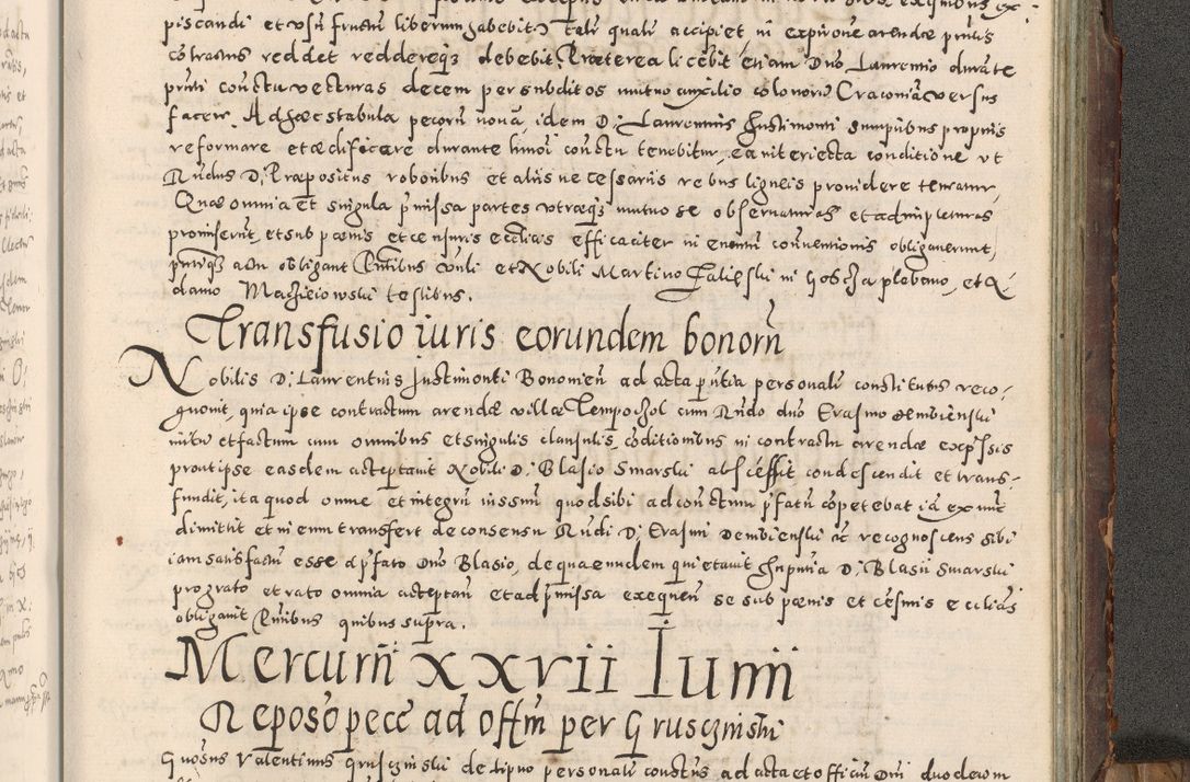 Zdjęcie nr 464 dla obiektu archiwalnego: Acta actorum causarum tam diffinitivarum quam interloquutoriarum sententiarum decretorum obligationum quietatorum constuorum pro reverendum coram Reverendo Domino Alberto Nininski Custode Sandecensis Canonico et Archipresbitero Viccarioque in Spiritualibus ac Officiali Generali Cracoviensis ad Annum Domini Millesimum Qumgentesimum Septuagentesimum Nonum cuius Judictio septima Pontificat SS. nostri Domini Gregory pp. tredecimi Anno septimo inchoantur faliciter